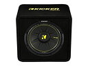 【中古】Kicker 12インチ600ワット4オーム CompC Vented Loaded Subwoofer サブウーファーエンクロージャー 44VCWC124