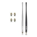 【中古】Elzo スタイラスペン タッチペン 極細 ツムツム 2本(黒、シルバー) 交換用導電繊維ペン先4個 交換式 アルミ製 スマートフォン タブレット&iP...