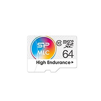 【中古】（非常に良い）64?GB Silicon Power high-endurance microSDXC cl10?MLCメモリカード