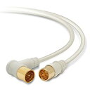 【中古】DXアンテナ アンテナケーブル 「2K 4K 8K 対応」 3m ストレートプラグ/L形プラグ 2C ライトグレー 2JW3SLS(B)