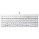 【中古】(非常に良い)エレコム キーボード 有線 パンタグラフ コンパクトキーボード ホワイト TK-FCP097WH