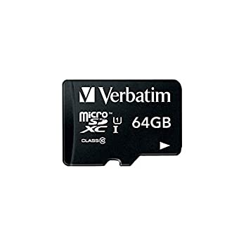 【中古】（非常に良い）Verbatim バーベイタム microSDXCカード 64GB UHS-1 U1 Class10 MXCN64GJVZ4