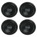 【中古】(非常に良い)Rockford Fosgate R2D2-10 500W 10インチ 2オーム DVC サブウーファー パワーサブウーファー (4パック...