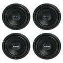 【中古】（非常に良い）Rockford Fosgate R2D2-10 500W 10インチ 2オーム DVC サブウーファー パワーサブウーファー (4パック)