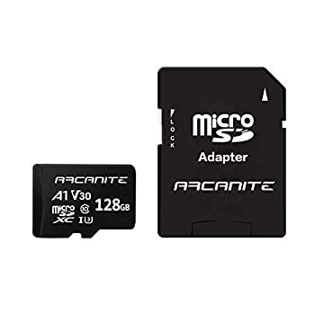 yÁzAJiCg(ARCANITE) 128GB microSDXCJ[h UHS-I U3, A1, V30, 4K, C10, SDA_v^[t - AKV30A1128