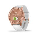 【中古】GARMIN vivomove Style White / Rose Gold 010-02240-70