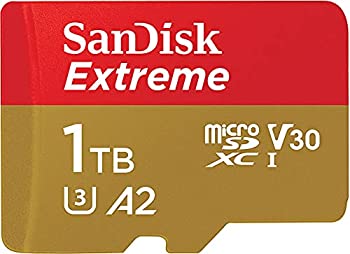【中古】（非常に良い）サンディスク microSD 1TB UHS-I U3 V30 書込最大90MB/s Full HD & 4K SanDisk Extreme SDSQXA1-1T00-EPK エコパッケージ