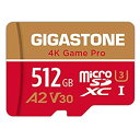 【中古】（非常に良い）Gigastone Micro SD Card 512GB A2 V30 マイクロSDカード UHS-I U3 Class 10 100/60 MB/S 高速 Gopro アクショ..