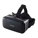【中古】エレコム VRゴーグル VRヘッドセット 「DMMで使えるポイント付」 スターターセット ピント調節 目幅調節 ブラック VRG-D02PBK