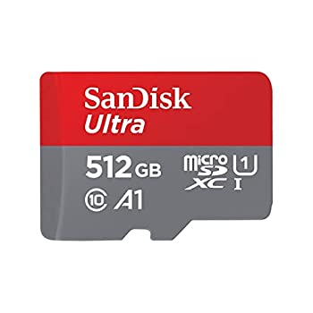 【中古】（非常に良い）SanDisk (サンディスク) 512GB Ultra microSDXC UHS-I メモリーカード アダプター付き - 120MB/s C10 U1 フルHD A1 Micro SD カード - SDSQUA4-5