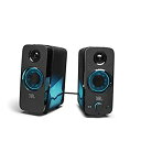 【中古】（非常に良い）JBL QUANTUM DUO ゲーミングスピーカー/USB 3.5mm 接続/Bluetooth/ワイヤレス スピーカー/サラウンド/ライティング/ブラック JBLQUANTUMDUOBLKJN