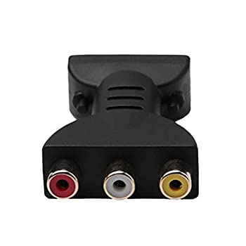 【中古】Lurrose Avコンバータ高精細avアダプタビデオ出力アダプタ黒