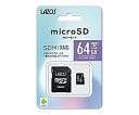 【中古】(非常に良い)マイクロSDカード 64GB L-64MSD10-U3