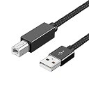 【中古】プリンターケーブル (3m, グレー) Popolier USB2.0ケーブル タイプAオス - タイプBオス 480Mbps高速データ転送 Canon...
