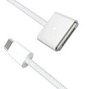 【中古】(非常に良い)AIOUM typeC To 三代目アップルノートパソコン磁気充電ケーブル Macbook air pro(2021年1月以降) (ホワイ...