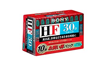 【中古】SONY オーディオカセットテープ 30分 10巻パック 10C-30HFA