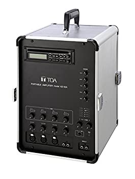 【中古】TOA 移動用PAアンプ30Wx2ch ダイバシティチューナーユニット(WTU-1820)2台内蔵 CD付 KZ-30A
