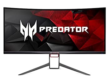 【中古】（非常に良い）Acer Predator Gaming X34 Pbmiphzx Curved 34 UltraWide QHD Monitor with NVIDIA G-SYNC Technology (Display Port HDMI Port)