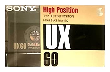 【中古】ソニー カセットテープ ハイポジ UX 60分 デジタル対応 シャープな高域音 UX 60
