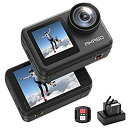【中古】AKASO アクションカメラ Brave 7 LE 4K 20MP IPX7本機防水 六軸手ぶれ補正,デュアルカラースクリーン WiFi対応 SONYセンサー 1350mAhバッテリー2(2)