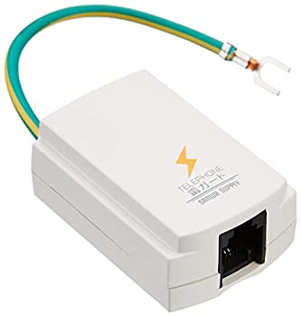 【中古】サンワサプライ テレフォン雷ガード 接続ケーブル付 TEL-DSLSP