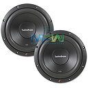 【中古】(非常に良い)Rockford Fosgate R2D4-10 10インチ R2 1000ワット カーサブウーファー R2D410 (2パック)