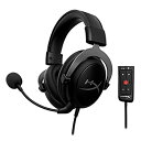 【中古】(非常に良い)HyperX Cloud II ゲーミング ヘッドセット 7.1バーチャルサラウンドサウンド対応 USBオーディオコントロールボックス付属 ガンメタル KHX-HSCP-G