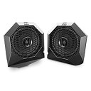 【中古】(非常に良い)MTX Polaris RZRPOD65 6.5インチ 130ワット ダッシュマウント RZR ATV 同軸スピーカー ペア