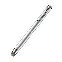 【中古】サンワサプライ 導電性ファイバー素材タッチペン(先端交換部品付属・シルバー) PDA-PEN43SV