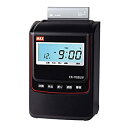 【中古】マックス 電子タイムレコーダー 電波時計付き ER-110SUW ブラック ER90721