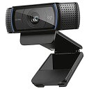 【中古】ロジクール Webカメラ C920n フルHD 1080P ストリーミング オートフォーカス ステレオ マイク ブラック ウェブカメラ ウェブカム PC Mac ノート