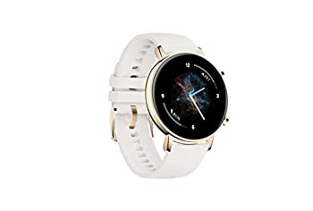 【中古】HUAWEI(ファーウェイ) Watch GT2 42mm スマートウォッチ 血中酸素レベル測定 GPSみちびき対応 フロスティーホワイト 「日本店品」