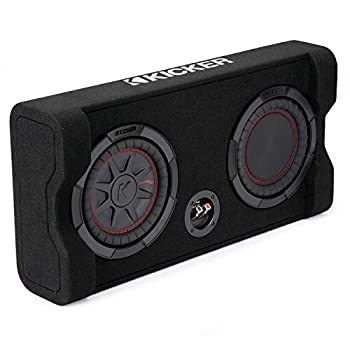 【中古】KICKER TRTP 8インチ (20cm) 薄型ダウンファイアリングサブウーファー パッシブラジエーターエンクロージャー 2オーム RoHS準拠