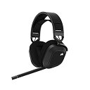 yÁziɗǂjCORSAIR HS80 RGB WIRELESS v~AQ[~OwbhZbgAPC/PS4/PS5 Dolby Atmos CA-9011235-AP Carbon