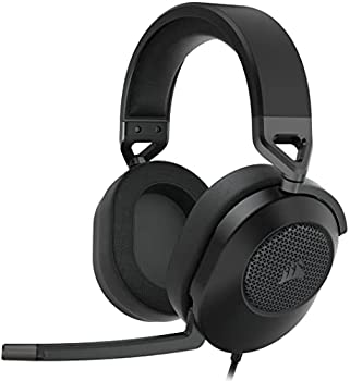 【中古】（非常に良い）CORSAIR HS65 SURROUND コルセア サラウンド 3.5mmコネクタ ゲーミングヘッドセッ トMac/PS5/PS4/ Xbox Series/Switch対応 Discord認証 -カーボ