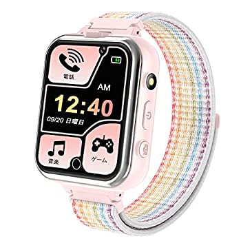 【中古】子供向けスマートウォッチ、 キッズ 腕時計 smart watch for kids 24ゲーム付きこども用腕時計、音楽MP3歩数計カロリー懐中電..