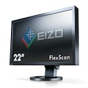 【中古】EIZO FlexScan 22インチ TFTモニタ 1900x1200 D-Sub15Pin DVI-D24Pin DisplayPort スピーカー付 ブラック S2243W-HXBK(2)