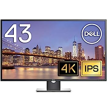 【中古】（非常に良い）Dell 4Kモニター 43インチ P4317Q(3/CIE1976 82%/広視野角/IPS非光沢/DP,mDP,HDMIx2,D-Sub15ピン)