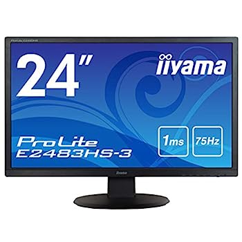 【中古】（非常に良い）iiyama モニター ディスプレイ E2483HS-B3(24インチ/フルHD/TN/HDMI,D-sub,DisplayPort/3年)