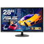 【中古】ASUS ゲーミングモニター 28型FPS向き/4K/3840×2160/1ms/TN/HDMI×2/DP/FreeSync/ブルーライト軽減/VESA/3年 VP28UQG