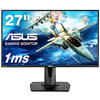 【中古】ASUS ゲーミングモニター 27インチ VG275Q(フルHD/応答速度1ms/HDMI 2ポート/DP/D-sub/フリッカーフリー/ブルーライト軽減/スピーカー付/VESA対