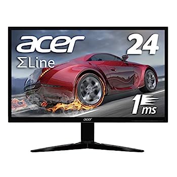 【中古】Acer ゲーミングモニター SigmaLine 24インチ KG241bmiix 1ms(GTG) 75Hz TN FPS向き フルHD FreeSync HDMIx2 スピーカー内蔵 ブルーライト軽減