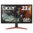 【中古】(非常に良い)Acer ゲーミングモニター SigmaLine 23.6インチ KG241QAbiip 0.6ms(GTG) 144Hz TN FPS向き フルHD FreeSync HDMIx2 ブルーライト軽減(2)