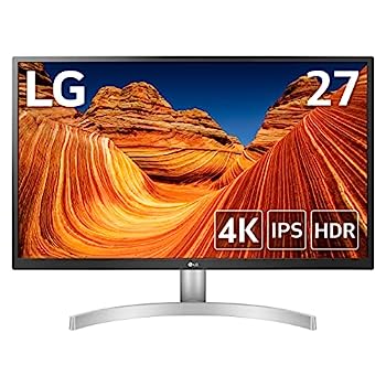 【中古】（非常に良い）LG モニター ディスプレイ 27UL500-W 27インチ/4K/HDR(標準輝度:300cd/)/IPS非光沢/HDMI×2、DisplayPort/FreeSync/ブルーライト低減