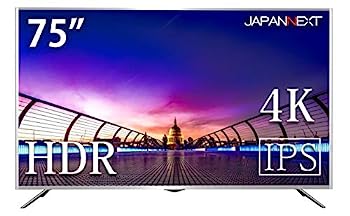 【中古】JAPANNEXT JN-IPS7500UHDR 75インチ PCモニター 4K HDR対応 PIP/PBP MHL HDCP2.2 液晶ディスプレイ UHD解像度