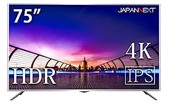 【中古】JAPANNEXT JN-IPS7500UHDR 75インチ PCモニター 4K HDR対応 PIP/PBP MHL HDCP2.2 液晶ディスプレイ UHD解像度