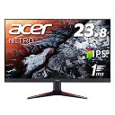 【中古】（非常に良い）Acer ゲーミングモニター Nitro VG240Ybmiifx 23.8インチ IPS 非光沢 フルHD 1ms(VRB) 75Hz FPS向き FreeSync フレームレスデザイン HDMIx2 スピ