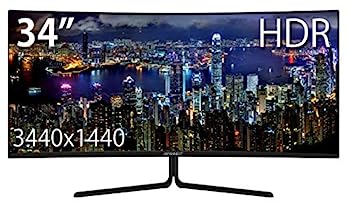 【中古】(非常に良い)JAPANNEXT JN-VC34102UWQHDR 34インチ HDR対応ウルトラワイド曲面液晶ディスプレイ HDCP2.2 HDMI2.0 FreeSync PCモニター 【中古】(非常に良い)JAPANNEXT JN-VC34102UWQHDR 34インチ HDR対応ウルトラワイド曲面液晶ディスプレイ HDCP2.2 HDMI2.0 FreeSync PCモニター
