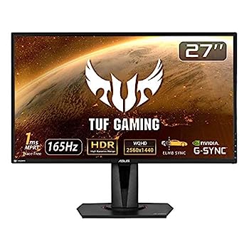 【中古】ASUS ゲーミングモニター TUF Gaming VG27AQ 27インチ/WQHD/IPS/165Hz/1ms/HDR/HDMI×2,DP/G-SYNC Compatible/ELMB/スピーカー/3年 【中古】ASUS ゲーミングモニター TUF Gaming VG27AQ 27インチ/WQHD/IPS/165Hz/1ms/HDR/HDMI×2,DP/G-SYNC Compatible/ELMB/スピーカー/3年