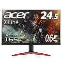 【中古】（非常に良い）Acer ゲーミングモニター SigmaLine 24.5インチ KG251QJbmidpx 0.6ms(GTG) 165Hz TN フルHD FreeSync フレームレス HDMI スピーカー内蔵 ブルー